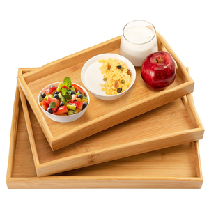 Eco-Friendly Handcrafted Bamboo Serving <b>Tray</b> With Handles Versatile and Durable for Home and Restaurant Use Made in Vietnam - Product Image 4