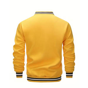 Chaqueta Universitaria de Lona Bordada Personalizada para Hombre al por Mayor, con Capucha, Acolchada, 100% Algodón, Ropa de Abrigo de Invierno - Product Image 3