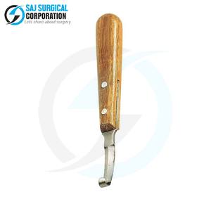 Cuchillo de pezuña OEM profesional de acero inoxidable personalizable con logotipo Pedido a granel para minoristas de suministro equino - Product Image 5