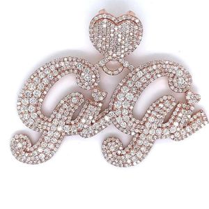 จี้เพชรฮิปฮอปสีเงินสเตอร์ลิง925หรูหราปรับแต่งได้ - Product Image 5