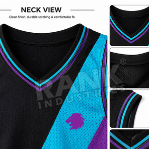 Vêtements de sport d'extérieur, uniforme de basket-ball en polyester 100%, haute qualité, léger, meilleur design, uniforme de basket-ball - Product Image 5