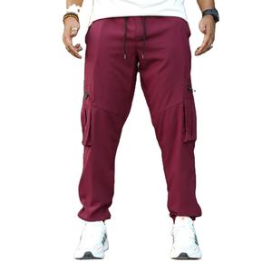 Pantalon de jogging pour homme, tissu extensible de qualité supérieure, coupe ajustée, poche d'exercice, cordon de serrage, vente en gros, 2026 - Product Image 2