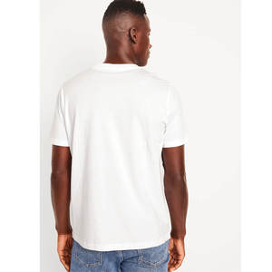 High Quality <b>Summer</b> New Fashion Brand 100% Cotton Loose Fit Short Sleeve T-<b>Shirt</b> For Men - Product Image 5