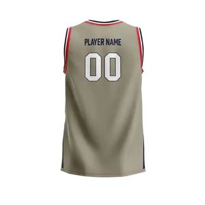 Uniforme de basket-ball d'entraînement de vêtements d'équipe meilleure vente uniforme de basket-ball de haute qualité uniforme de basket-ball de couleur claire personnalisé - Product Image 4