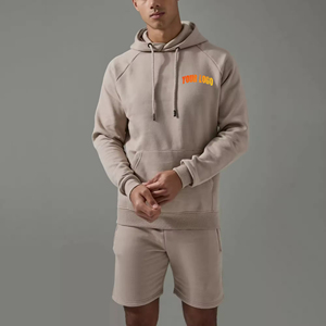 Ensemble sweat à capuche et short en molleton respirant pour homme, personnalisable avec logo, le plus vendu pour adultes - Product Image 3