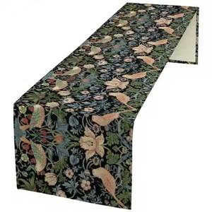 Camino de mesa de diseño Floral personalizado de alta calidad bordado tejido de algodón puro impreso al por mayor - Product Image 6