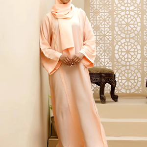 Dernière nouveauté de qualité supérieure, confortable et respirant pour dames, abaya musulmane, abaya pour femmes à la mode, vente en gros - Product Image 1