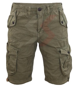 Pantalon court à poches multiples Short utilitaire en coton corduroy à taille élastique Pantalon court en polaire Prix de gros - Product Image 2