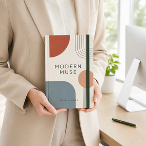 Cuaderno <span class=keywords><strong>de</strong></span> Arte Geométrico Moderno Personalizado LABON, Cuaderno con Grabado en Relieve, Planificador <span class=keywords><strong>de</strong></span> Proyectos con Puntos, Bordes Pintados, Banda Elástica y Cinta - Product Image 4