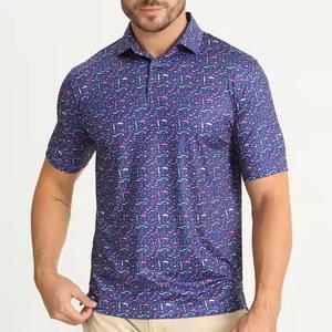 Venta al por mayor logotipo personalizado Spandex algodón de secado rápido bolsillo gótico de gran tamaño sólido rendimiento Golf ropa de trabajo barato para - Product Image 4