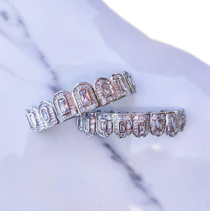 Dents de diamant de luxe de bonne qualité Grillz ensemble de Grillz moulé sur mesure bijoux élégants de bouche Hip Hop disponibles au prix d'usine - Product Image 6