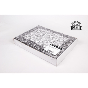<b>White</b> 30x40cm 45gsm Cachemir Black Print <b>Tablecloth</b> Professional <b>Paper</b> 500pcs B2B - Product Image 1