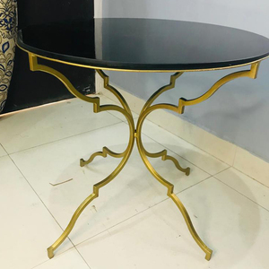 Mesa lateral de hierro con mármol italiano para el hogar, mesa de lujo moderna, de Metal, calidad Premium, personalizada, a medida, 3 unidades - Product Image 2