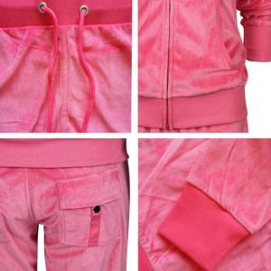 Ensemble de survêtement en velours côtelé à capuche ajusté pour femme STYLO INTERNATIONAL, jogging actif, tenue de sport pour l'hiver, imprimé - Product Image 5