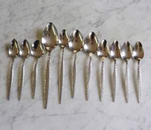 Ensemble de 6 cuillères à dessert en acier inoxydable, artisanat de qualité supérieure, vaisselle, logo personnalisé, cuillère à dessert en acier inoxydable - Product Image 2