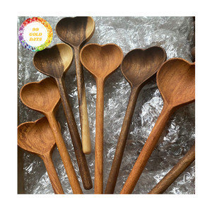 Cuillère en bois Ustensile en bois fait à la main pour la cuisine servant la salade et l'utilisation de repas de tous les jours Origine vietnamienne - Product Image 6