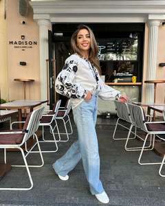 Modern kadın Boho Chic artı boyutu üst beyaz işlemeli Vyshyvanka tatlı köylü bluz dantel doğal mükemmel hediye onun için - Product Image 4