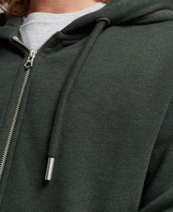 Luxe personnalisé hiver impression numérique fermeture éclair à capuche épaule tombante homme 100% coton coupe régulière haute qualité poids lourd - Product Image 1