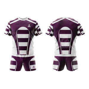 Uniforme de Rugby de Alta Calidad 100% Poliéster, Personalizable, Tallas Grandes, Marca Privada con Nombre de Equipo Personalizado, Superventas para Hombre - Product Image 1