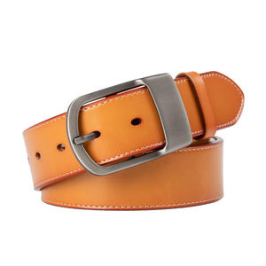 Cinturón de Cuero Genuino de Primera Calidad con Hebilla de Pin, Diseño Vintage de Lujo, Marca Personalizada, OEM ODM, Venta al Por Mayor - Product Image 4