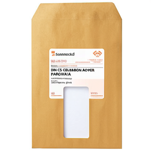 Sobres de Papel Autoadhesivos Soennecken DIN C5, 162 x 229 mm, con Ventana, 90 g/m², Color Marrón Lanolina, 500 Unidades por Paquete - Product Image 3