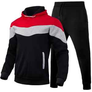 Conjunto Deportivo de Dos Piezas para Hombre, con Capucha, para Invierno 2025, de Alta Calidad, Nuevo, Ajuste Regular, Antibacteriano, Estampado Sólido - Product Image 4