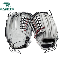 Gants de baseball pour receveur 2025 en cuir Kip personnalisables avec logo, durables, 33 pouces, à doigts entiers, isolés, pour droitier, imperméables et légers