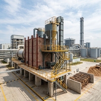 Four à air chaud à biomasse industrielle, four à lit fluidisé pour équipement de séchage rotatif