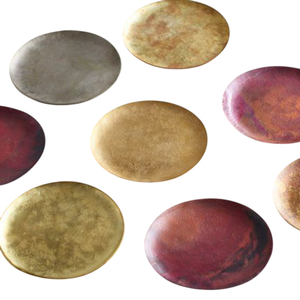 Sous-verres en métal élégants, tapis et coussinets pour la vaisselle, table à manger, service de thé et de café, sous-verres ronds dorés - Product Image 6