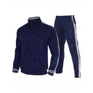 2025ชุดวอร์มสองชิ้นสำหรับฤดูหนาวของผู้ชายชุดวอร์มแขนยาวมีฮู้ดและกางเกงวิ่งจ๊อกกิ้ง - Product Image 4