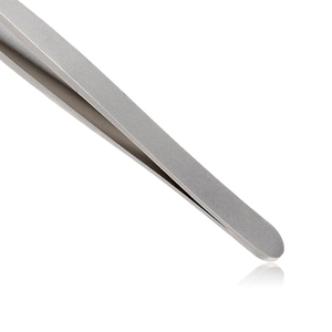 Pinzas para cejas de calidad superior Etiqueta privada Acero inoxidable sólido Color dorado Punta recta Ecológico Durable Ligero - Product Image 3