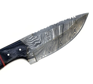 Cuchillo de caza de Damasco hecho a mano cuchillo de bolsillo de acero de Damasco con mango de madera - Product Image 5