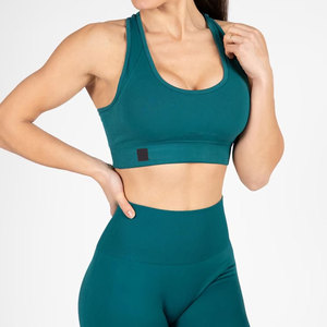 Meilleur prix bas Ensembles d'entraînement pour femmes OEM Leggings de yoga sans couture avec taille élastique Motif solide Gym Fitness Vêtements - Product Image 4