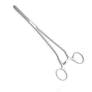 Pinzas de Vendaje Manuales Cheron, Vástago Curvo, Mordazas Serradas, Acero Inoxidable, Juego de Instrumentos Quirúrgicos, Uso Hospitalario, Reutilizables - Product Image 2