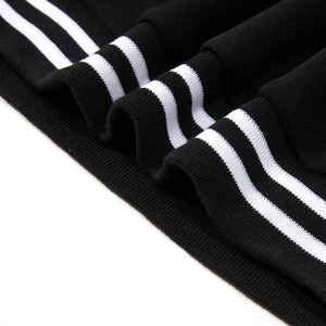 Veste universitaire de couleur unie de qualité supérieure pour hommes, uniforme de baseball ample à la mode, veste bombardier en toile imperméable et coupe-vent, veste décontractée - Product Image 3