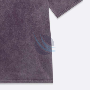 T-shirts pour hommes formels à col rond, coupe ample, séchage rapide, 100% coton, lavage à l'acide, de haute qualité, OEM - Product Image 6