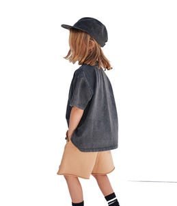 Camisetas Extra Grandes para Niños y Niñas 2026, Corte Holgado, Diseño Personalizado, Tallas Grandes, Manga Corta, Color Sólido - Product Image 3