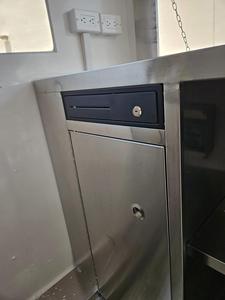 Livraison gratuite, remorque à café mobile entièrement équipée de 8 pieds pour les petites entreprises de rue, chariot de vente de boissons à expresso pour les cafés - Product Image 5