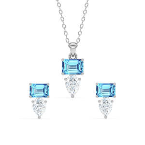 Colgante de Plata de Ley 925 de Primera Calidad con Corte de Pera para Mujeres y Niñas ¡Compra Ahora! - Product Image 1