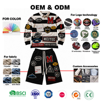 Fabricant OEM de vêtements coupés et cousus, logo brodé, polos pour hommes, tricotés, rayés, à manches longues, ensemble court, personnalisé selon votre maquette