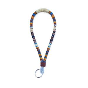 Lanière de porte-clés perlé coloré avec perles de rocaille porte-clés de lanière de perle de rocaille artisanal personnalisé pour badge d'identification - Product Image 6