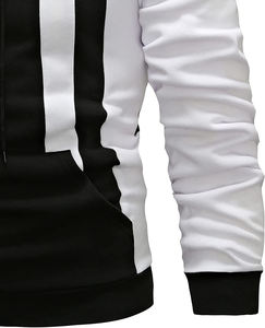 Vente en gros de sweats à capuche d'hiver en molleton vierge surdimensionné, logo personnalisé unisexe pour hommes - Product Image 4