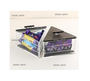 Caja de dulces acrílicos de la mejor calidad con tapa de mármol Caja de chocolate de forma cuadrada de diseño ventajoso de Home Arts - Product Image 2