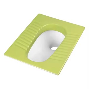 กระทะเซรามิกนั่งยองสีเขียวคู่ห้องน้ำสุขภัณฑ์จากอินเดีย - Product Image 6