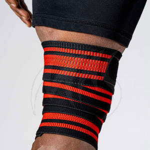 Rodilleras personalizadas de neopreno/algodón, envolturas para Fitness y entrenamiento, Unisex, OEM - Product Image 5