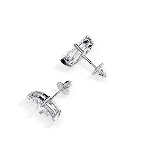 1.50 CT White Diamond Stud Earring Pear Cut Moissanite CVD/HPHT Diamond Charm Stud White Antique <b>Jewelry</b> <b>Findings</b> Components - Product Image 3