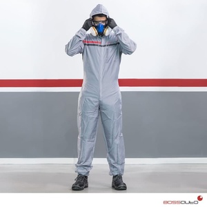 Nuova linea Anti-statica tuta protettiva tuta grigio poliestere generale copricapo riflettente abbigliamento di sicurezza alta sicurezza riflettente - Product Image 1