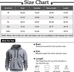Sweat à capuche pull personnalisé pour hommes 380 GSM polaire coton brossé intérieur surdimensionné sweat uni manches longues tissu lourd - Product Image 5