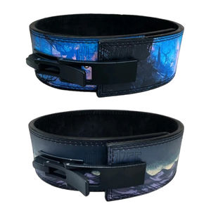 เข็มขัดยกน้ำหนักหนังวัวแบบปรับได้สำหรับการป้องกันการยกน้ำหนัก - Product Image 2