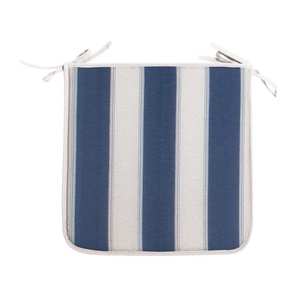 หมอนอิง Panarea ขนาด 39x39x2 ซม. ลายทางสีน้ำเงิน - Product Image 1